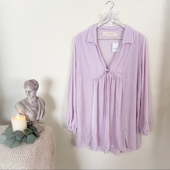 NWT Free People X Jen’s Pirate Booty Velvet Verona Tunic - Picture 2 of 14